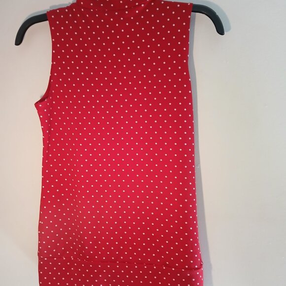 PerSeption Concept Red Top with white dots, Size Small - Picture 7 of 8